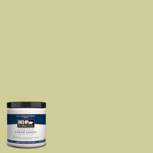 BEHR Premium Plus 8 oz. Corn Husk Green Interior/Exterior Paint Tester 
