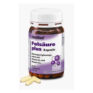 Folsäure Plus Kapseln mit Folsäure, B6 und Vitamin B12