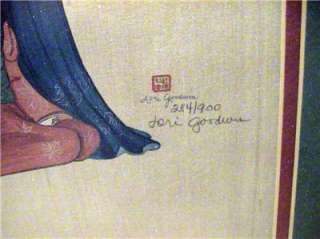 Pair LORI GOODWIN Oriental Japanese Prints, Signed #rd  