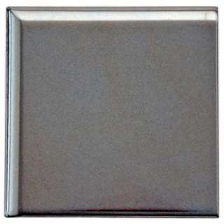   Metal 4 in. x 4 in. Metallic Porcelain Bullnose Corner Trim Tile