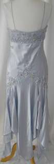 Plus Size Party Evening Silver Gorgeous Gown Dress With Beading Size 