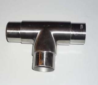 Geländer T Stück Edelstahl Verbinder Fitting 48,3x2 mm  