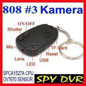 Car Key Chain Cam 808 #3 Mini Kamera Spy Cam Micro Schlüssel NEU 
