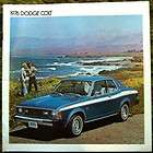 1976 Dodge Colt Sales Brochure 76  