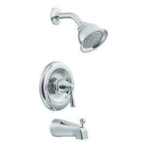 Banbury 1 Handle Single Spray Tub and Shower Faucet in Chrome 82910 at 