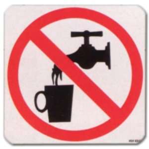 Hinweisschild   Kein Trinkwasser   Piktogramm nach DIN 4844 2 