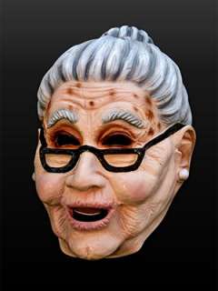 Großmutter Maske Karneval Kostüm Oma alte Frau Fasching  