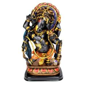 GANESHA STATUE Dancing Resin Ganesh Hindu Elephant God  