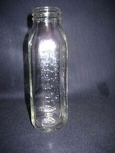 Vintage glass baby bottle Davol Feed Rite  