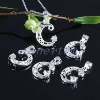 CLEAR AUSTRIAN CRYSTAL LETTERS ALPHABET WORDS BEADS PENDANT CHARMS FIT 