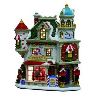 Home Accents Holiday Canterbury Lane Lighted Toy Shop With Inside 
