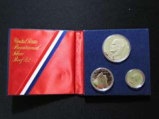 US Silver Coins ~ United States Bicentennial Silver Proof Set  