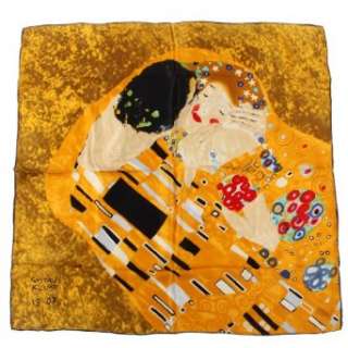 Nella Mode bezauberndes SEIDENTUCH Seidenschal nach Gustav Klimt Der 