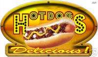 Chili Hot Dog Concession Fast Food Vinyl Decal 20  