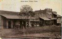 PRINT TENAHA, TEXAS MAIN STREET EARLY 1900  