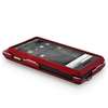 NEW RED CLIP ON RUBBER COATED HARD SKIN CASE COVER FOR MOTOROLA DROID 