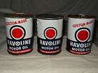 lot of 3 havoline motor oil cans old 1930s vintage