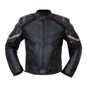 Biker Motorrad Jacke Motorradjacke Leder ninja schwarz  