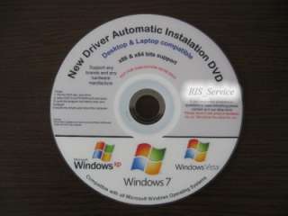 Automatic Driver Installation DVD for Windows 7 Vista XP Drivers for 