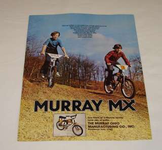 1976 MURRAY MX bicycle ad  