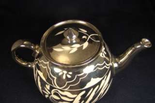Gibsons Staffordshire England Silver Vintage Tea Pot  