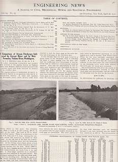 1910 Article Diversion Dam Yakima River Wapato WA  