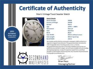 Mans Vintage Tissot Seastar Stainless Watch (54528)  