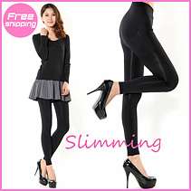 New Womens Fashion Black Slimming Funky Leggings Tights Pants Size S 