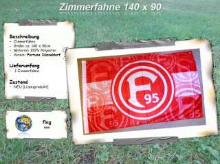 Fortuna Düsseldorf   Fahne Zimmerfahne Flagge 140x90cm  