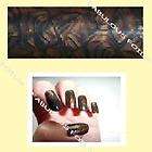 GOLD LACE transparent metallic nail art foil + buy any 4 items get 1 