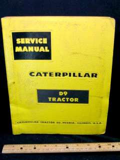 1959 CAT Caterpillar D9 Tractor Service Manual   ORIG  