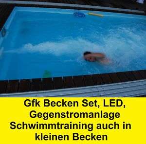 Gfk Schwimmbecken Becken Pool 6,3x3,3x1,5 Gegenstrom  