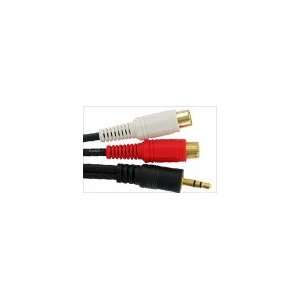  ATLONA 6FT ( 2M ) 1/8 ( 3.5MM ) MINI STEREO MALE TO DUAL 
