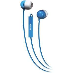   STEREO IN EAR EARBUDS WITH MICROPHONE & REMOTE (BLUE)
