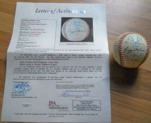 1972 World Series Champion OAKLAND As Team Signed Ball  