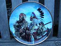 FRANKLIN MINT SIOUX CHIEF INDIAN FRIENDS LIMITED PLATE  