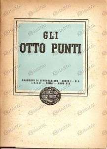 1941 GLI OTTO PUNTI Carta Atlantica CULTURA FASCISTA  
