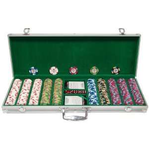 Trademark Games™ 500   Pc. Paulson® Pharaoh Club Clay Poker Chip 