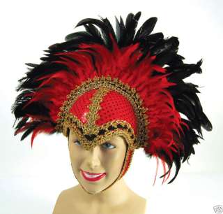 Mardi Gras Notting Hill Carnival Festival Headdress RED  