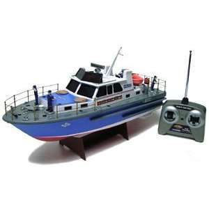  125 R/C Super Police Boat WSP 10 Radio Remote Controlled 