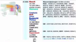   Bosch / Siemens Wasserstandsregler Geschirrspüler