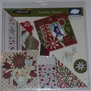 FISKARS cloud 9 CHRISTMAS cardstock/paper Scrapbook Kit  