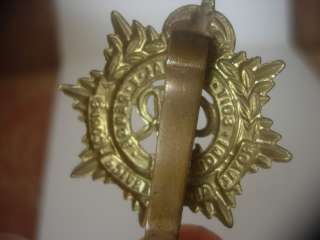 GEORGE V1 WW2 ROYAL ARMY SERVICES CORPS BRASS CAP BADGE  
