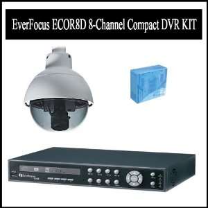  EverFocus ECOR8D 8 Channel Compact DVR (500GB) Kit W/EverFocus 