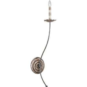 Flambeau Lighting SC1140 1 Silver Palm Luxe Contemporary 