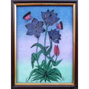  Butterfly Flying Over the Flower, Gem Stone Art Painting 