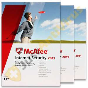 McAfee Internet Security 2011 1 PC   New Retail Box  