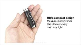 EagleTac D25C mini LED Light   325 Lumens with Clip   
