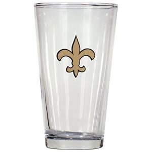  New Orleans Saints 3D Logo Pint Glass: Sports & Outdoors