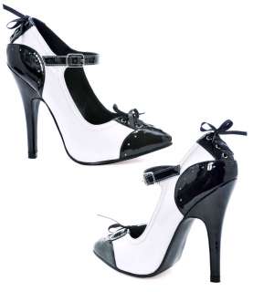 Black and White Lana Shoes   Gangster Costume Accessories